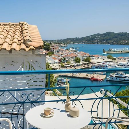 The Blue Hotell Skiathos stad Exteriör bild